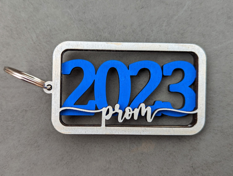 2023 Prom svg,  Prom keepsake keychain Digital File, Graduation gift svg, Ornament svg, Gift for 2023 Senior, Digital Download for Glowforge