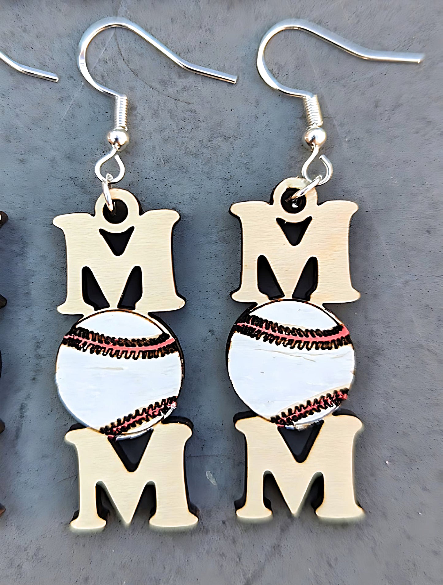Sports earrings svg, Mom earrings DIGITAL FILE, SVG laser cut file, Mother's day gift svg, Sports ball svg, Cut and score Glowforge file