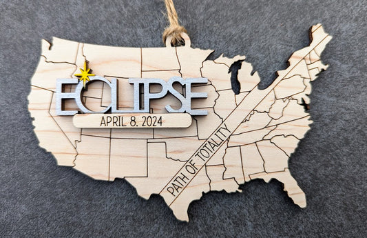 2024 Solar Eclipse Souvenir SVG