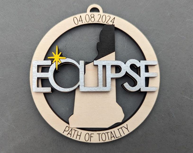 Set of 12 states with total eclipse April 2024