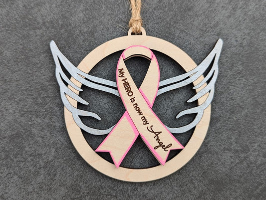 Memorial ornament svg - My Hero is now my Angel Ornament