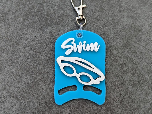 Swimming Duffel Bag Tag SVG