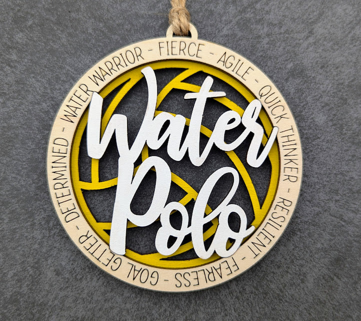 Water Polo svg laser cut file