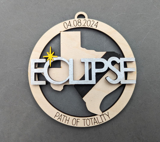 Texas 2024 Eclipse Keepsake SVG