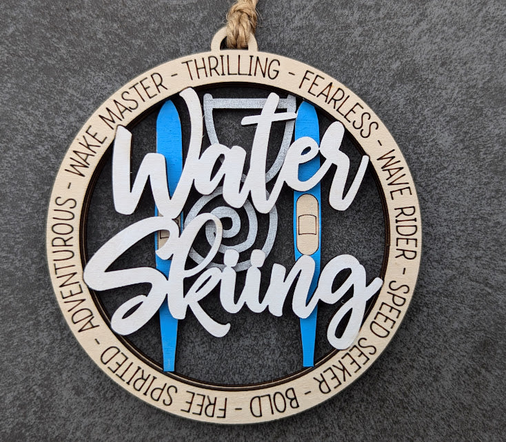 Water Skiing svg laser cut file