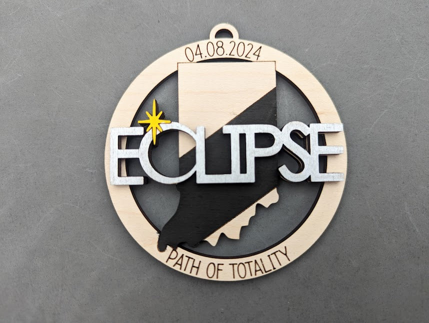 Indiana 2024 Eclipse Keepsake SVG