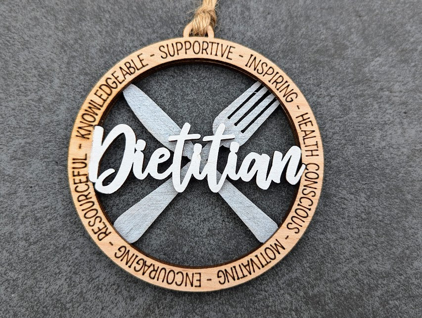 Dietitian ornament SVG digital file