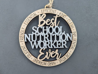 Best School Nutrition Worker Ever SVG file - Cut and score laser cut file