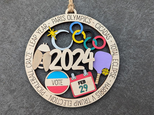 2024 year in review ornament SVG