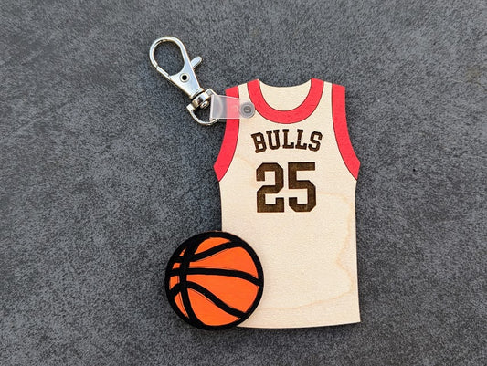 Basketball Duffel Bag Tag SVG