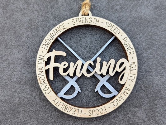 Fencing svg - Gift for fencer - laser cut file