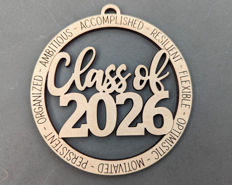 Class of 2025-2029 ornament or car charm SVG