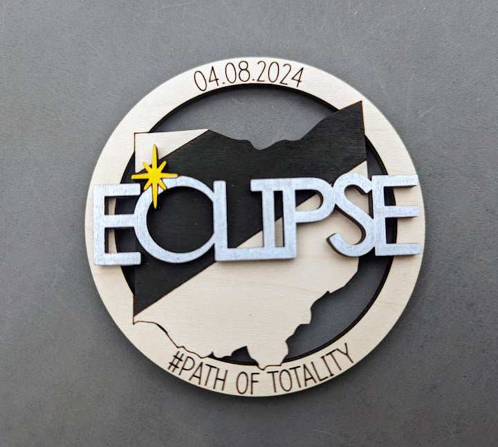 Ohio 2024 Eclipse Keepsake SVG