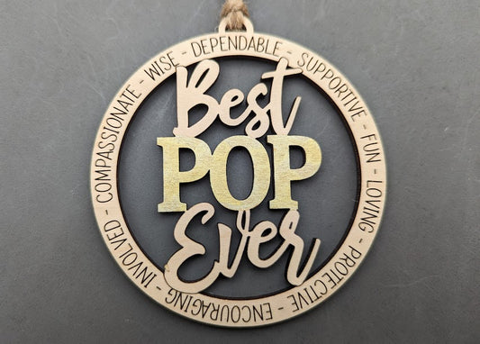 Best Nan and Pop Digital Download Ornament SVG