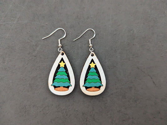 Christmas Tree earrings svg
