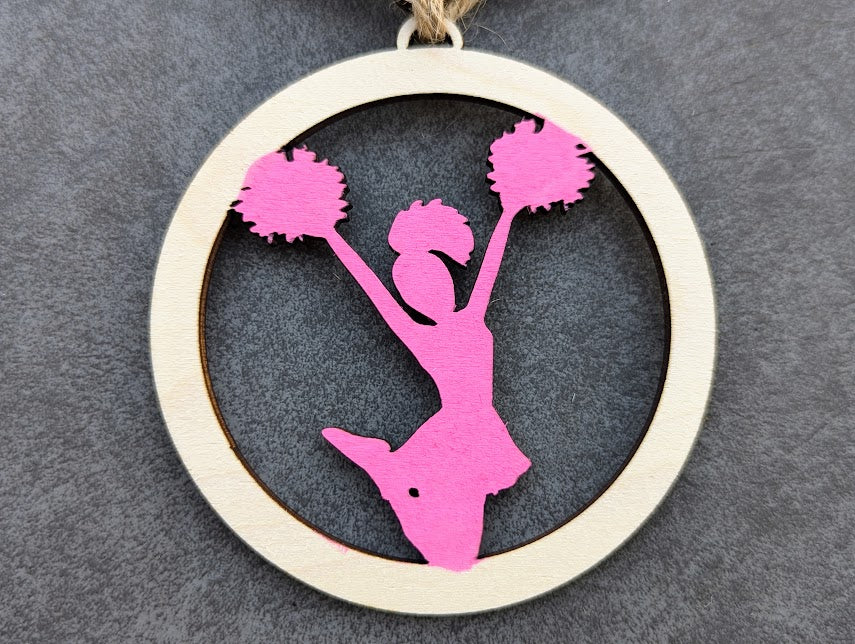 Cheer Mom Team Mom ornament SVG