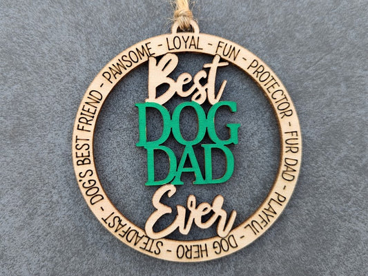 Best Dog Mom and Dog Dad SVG laser file