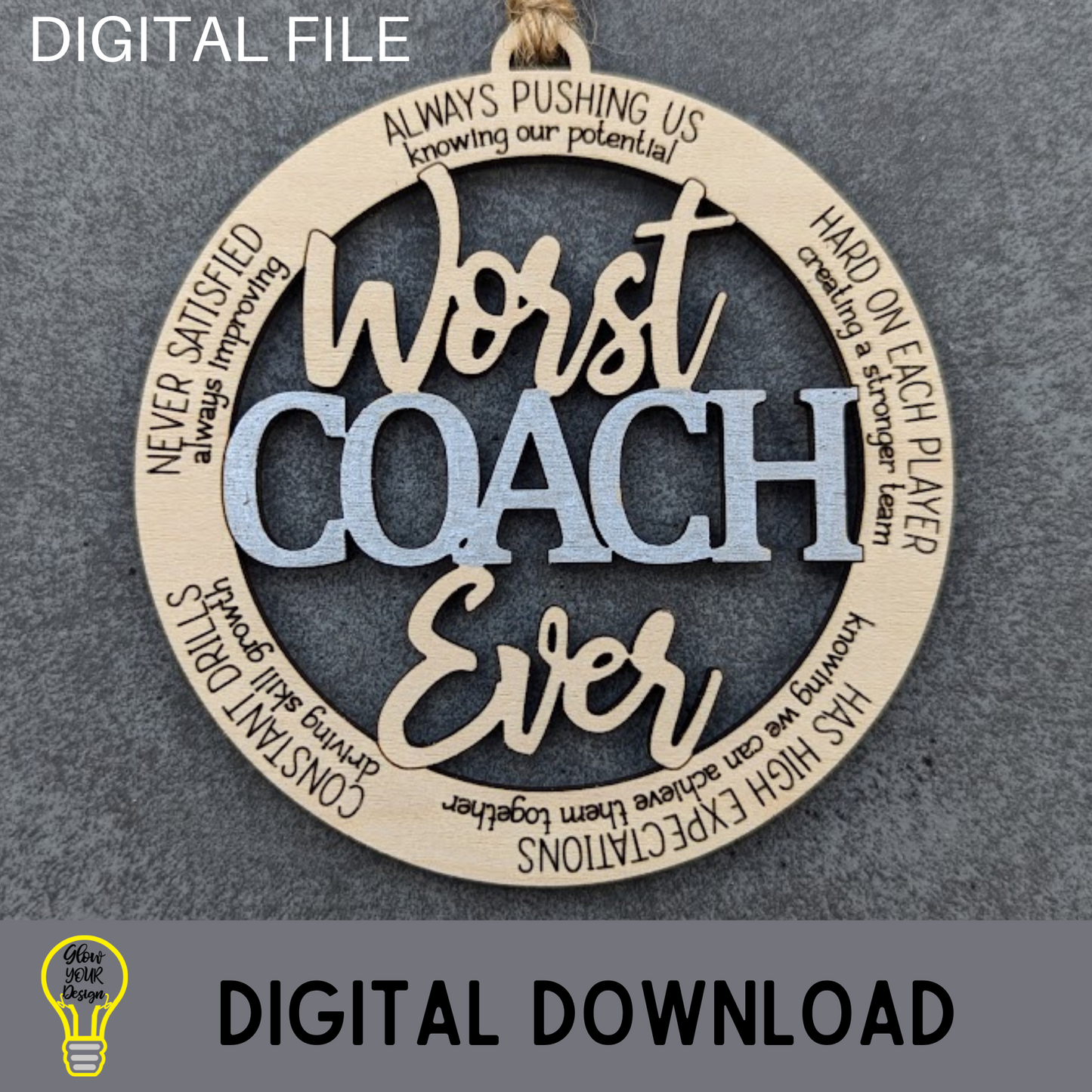 Worst Coach Ever Ornament - Snarky Coach or Mentor gift