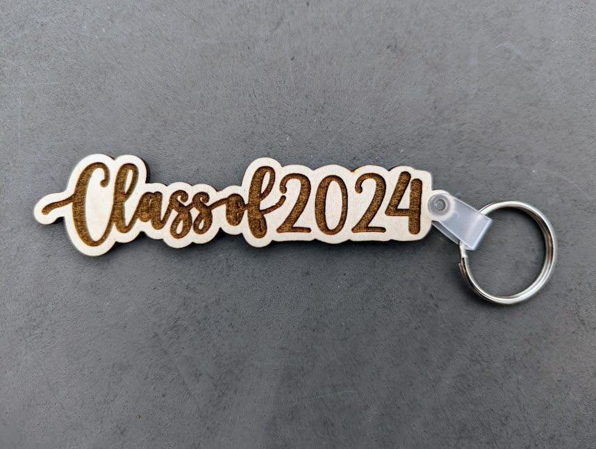 Class of 2024 Graduation keychain Digital File - Digital Download Designed for Glowforge