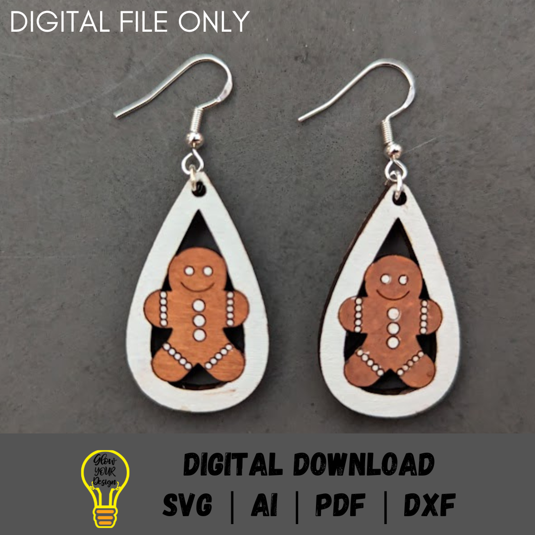 Christmas earring SVG bundle