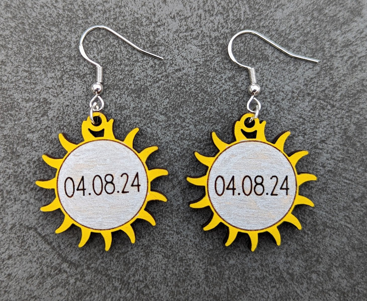 Solar Eclipse earring SVG bundle