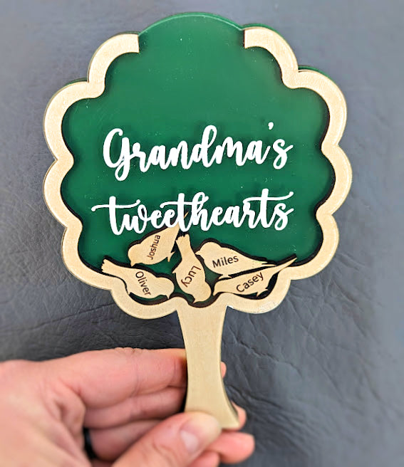 Gift for Mom or Grandma - Birds in tree
