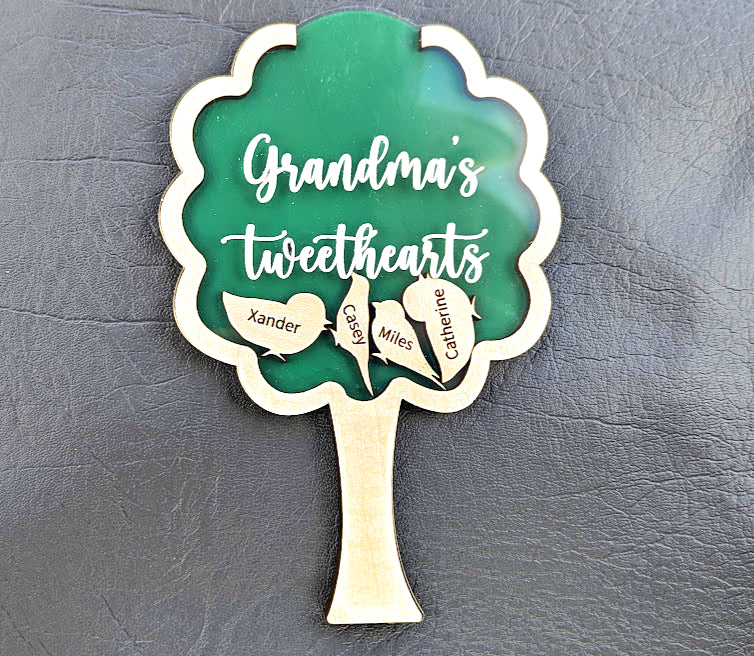 Gift for Mom or Grandma - Birds in tree