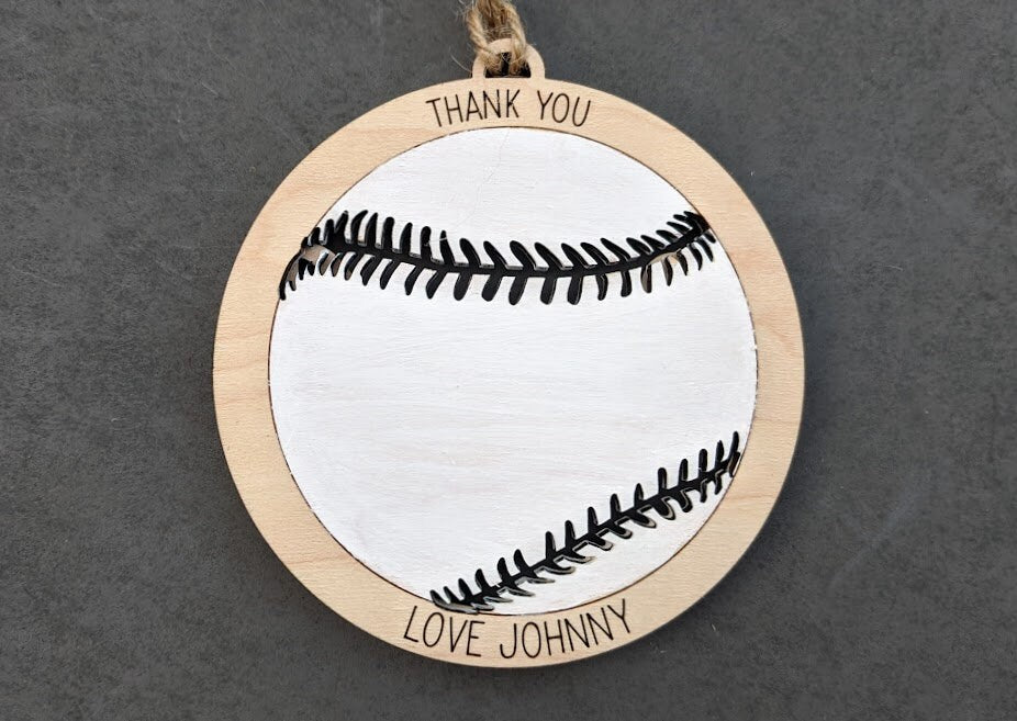 Sports svg bundle - Coach Gift svg including Baseball, Basketball, Soccer, Football, and Volleyball - Ornament or car charm digital file - Cut and score laser cut file designed for Glowforge